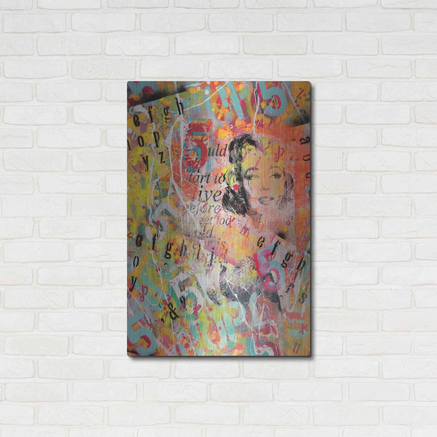 Luxe Metal Art 'Monroe Strret' by David Drioton, Metal Wall Art,24x36