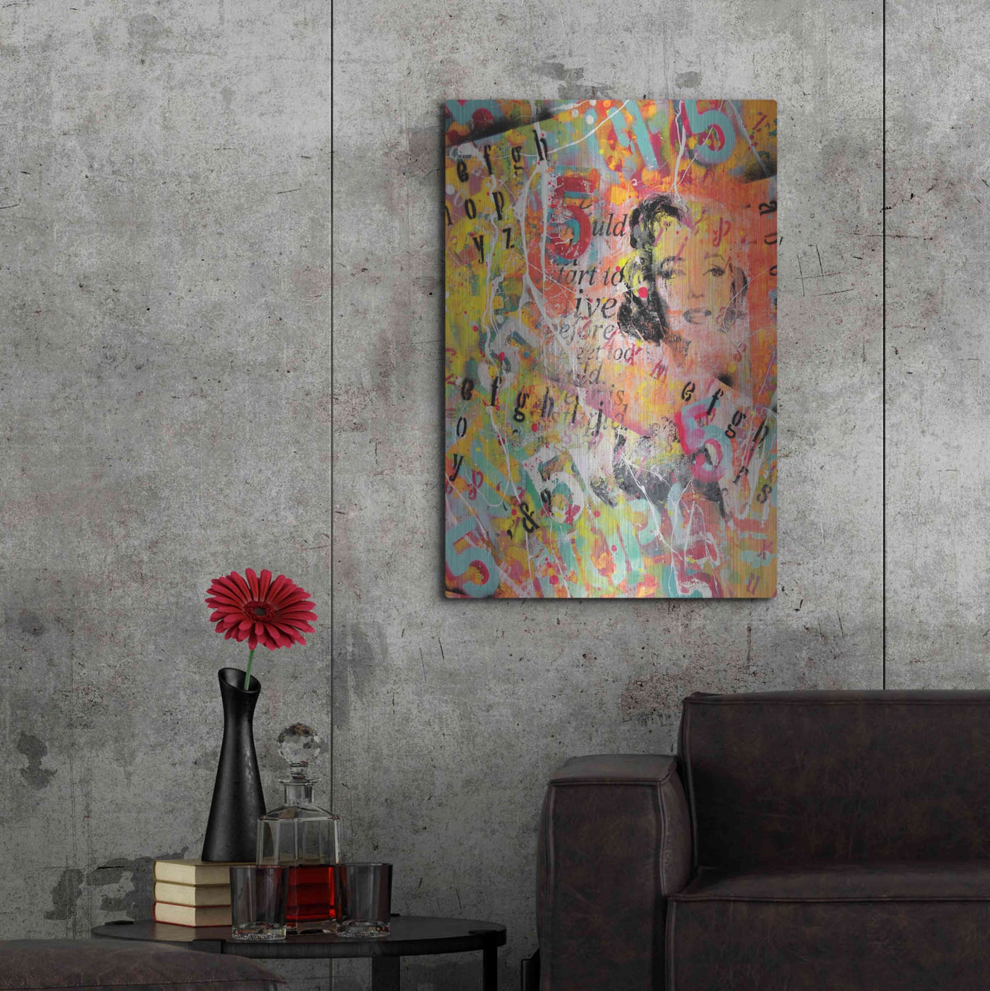 Luxe Metal Art 'Monroe Strret' by David Drioton, Metal Wall Art,24x36