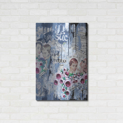 Luxe Metal Art 'Old News 3' by David Drioton, Metal Wall Art,24x36