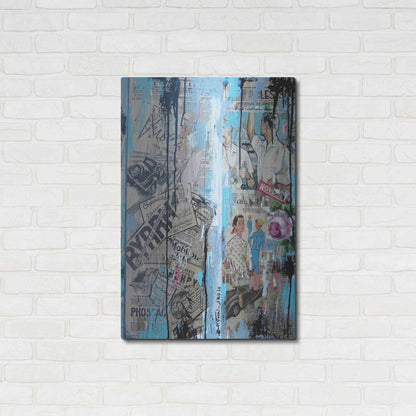 Luxe Metal Art 'Old News' by David Drioton, Metal Wall Art,24x36