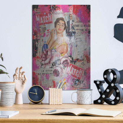 Luxe Metal Art 'Paris Match' by David Drioton, Metal Wall Art,12x16