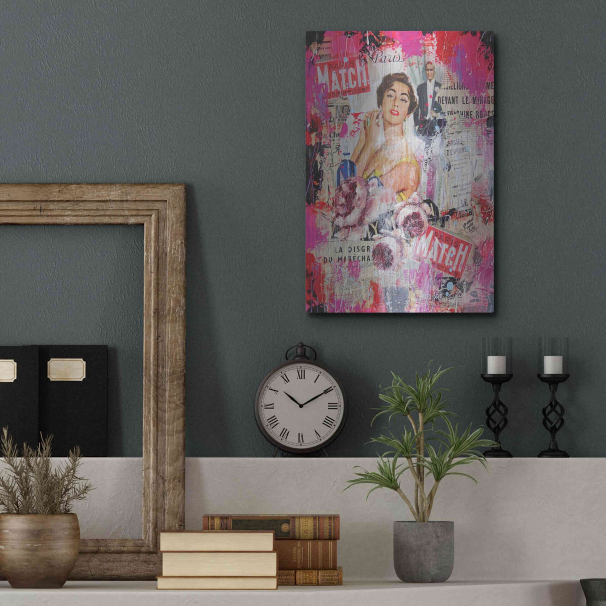 Luxe Metal Art 'Paris Match' by David Drioton, Metal Wall Art,12x16