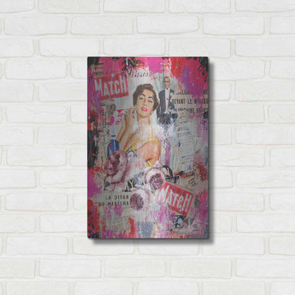 Luxe Metal Art 'Paris Match' by David Drioton, Metal Wall Art,16x24