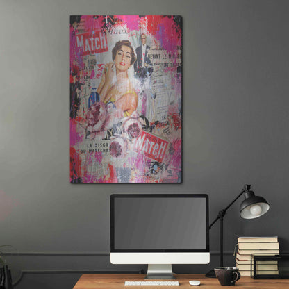 Luxe Metal Art 'Paris Match' by David Drioton, Metal Wall Art,24x36