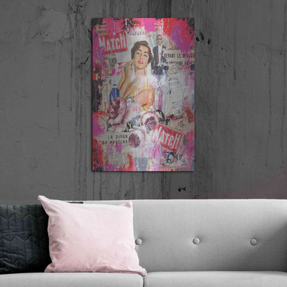 Luxe Metal Art 'Paris Match' by David Drioton, Metal Wall Art,24x36