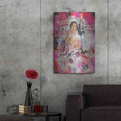Luxe Metal Art 'Paris Match' by David Drioton, Metal Wall Art,24x36