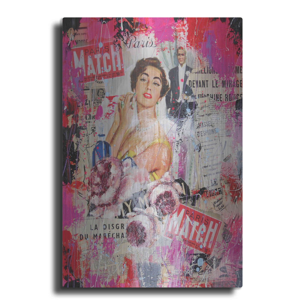 Luxe Metal Art 'Paris Match' by David Drioton, Metal Wall Art