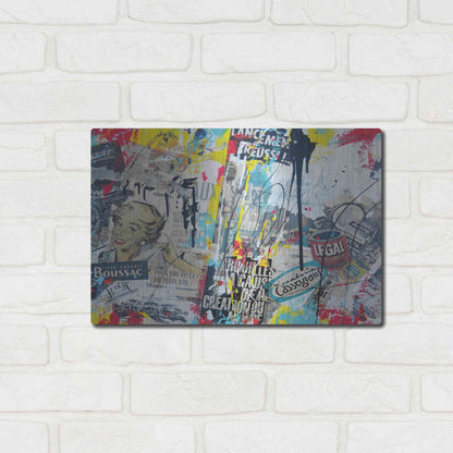 Luxe Metal Art 'Soluble' by David Drioton, Metal Wall Art,16x12