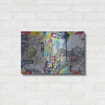 Luxe Metal Art 'Soluble' by David Drioton, Metal Wall Art,24x16