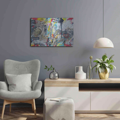 Luxe Metal Art 'Soluble' by David Drioton, Metal Wall Art,24x16
