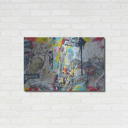 Luxe Metal Art 'Soluble' by David Drioton, Metal Wall Art,36x24