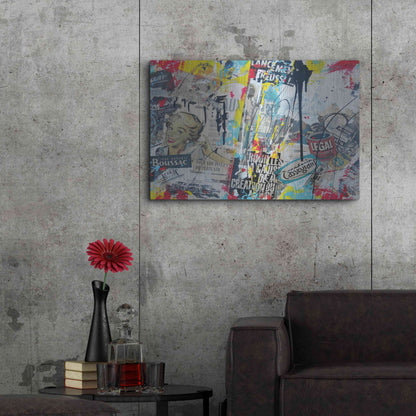 Luxe Metal Art 'Soluble' by David Drioton, Metal Wall Art,36x24