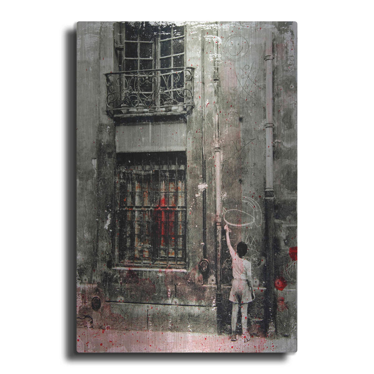 'First Graffiti' by DB Waterman – Metal Wall Art
