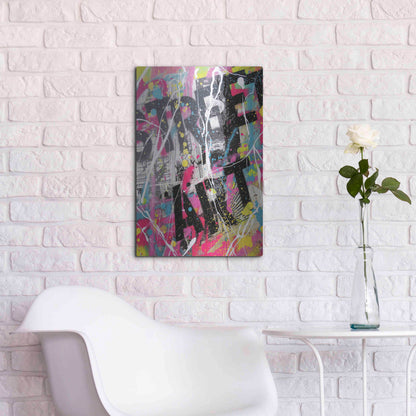 Luxe Metal Art 'Street Art' by David Drioton, Metal Wall Art,16x24