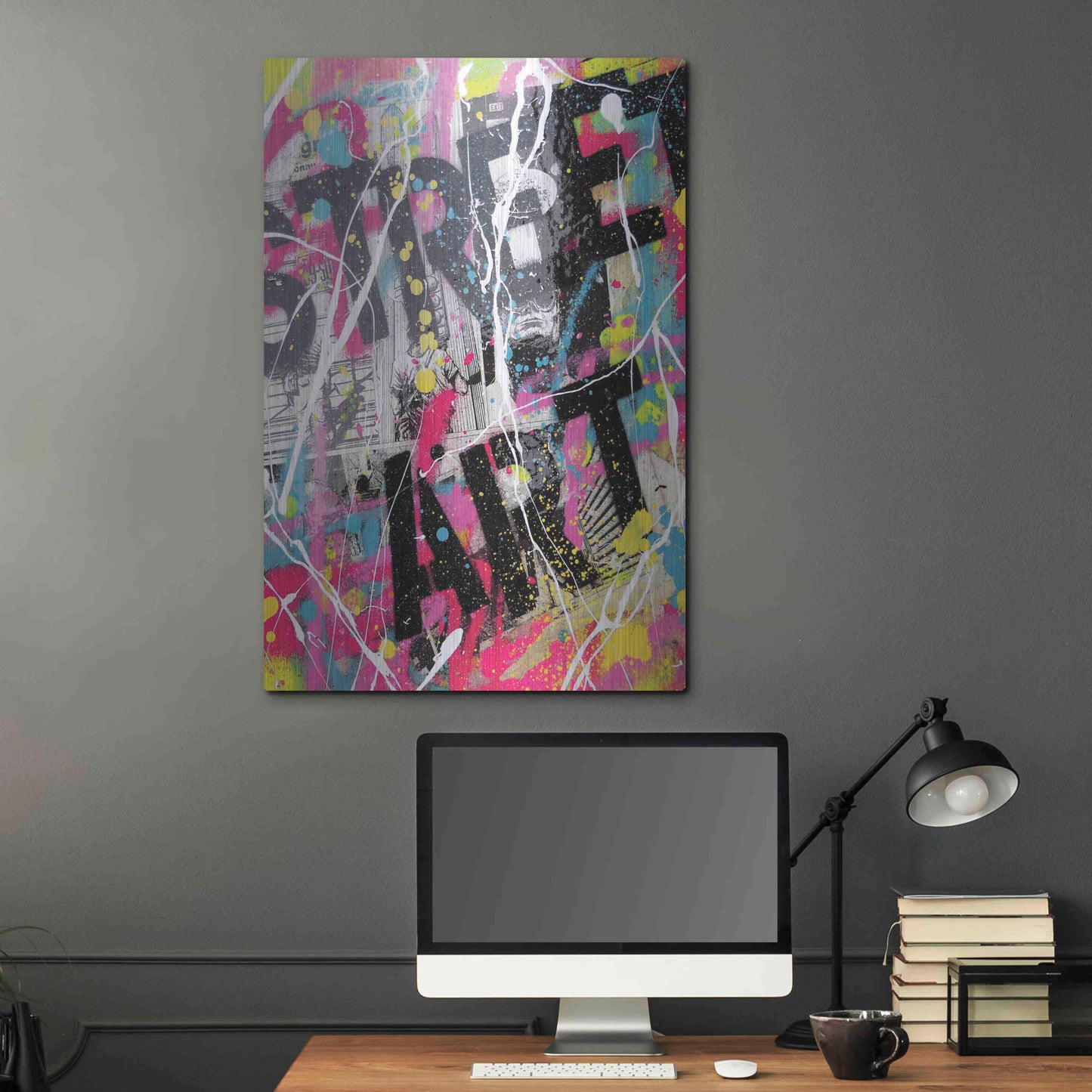 Luxe Metal Art 'Street Art' by David Drioton, Metal Wall Art,24x36