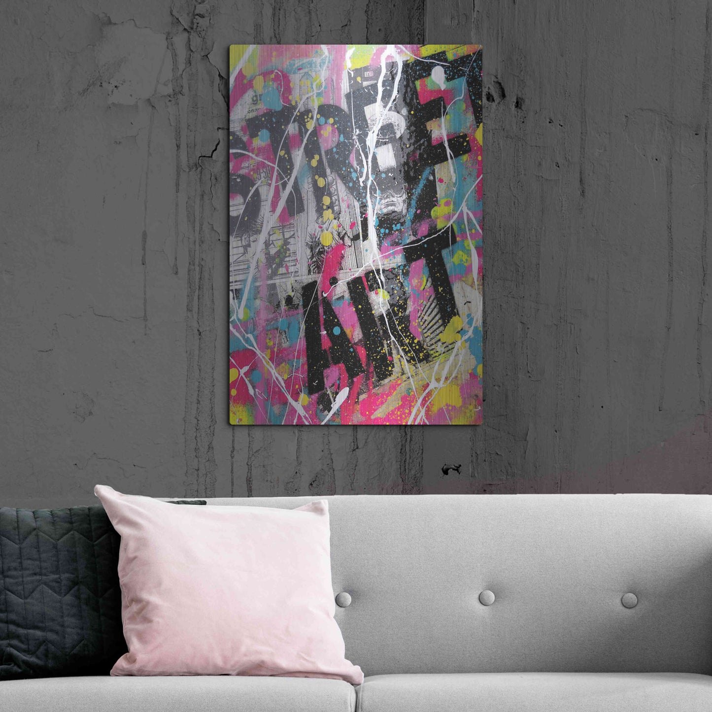 Luxe Metal Art 'Street Art' by David Drioton, Metal Wall Art,24x36