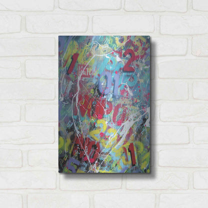 Luxe Metal Art 'Words as Brushstrokes 2' by David Drioton, Metal Wall Art,12x16