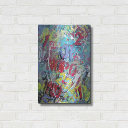 Luxe Metal Art 'Words as Brushstrokes 2' by David Drioton, Metal Wall Art,16x24