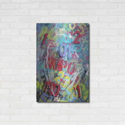 Luxe Metal Art 'Words as Brushstrokes 2' by David Drioton, Metal Wall Art,24x36