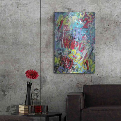 Luxe Metal Art 'Words as Brushstrokes 2' by David Drioton, Metal Wall Art,24x36