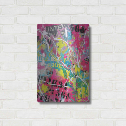 Luxe Metal Art 'Words as Brushstrokes' by David Drioton, Metal Wall Art,16x24