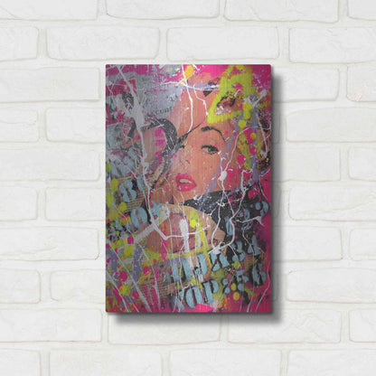 Luxe Metal Art 'You had me at hello' by David Drioton, Metal Wall Art,12x16