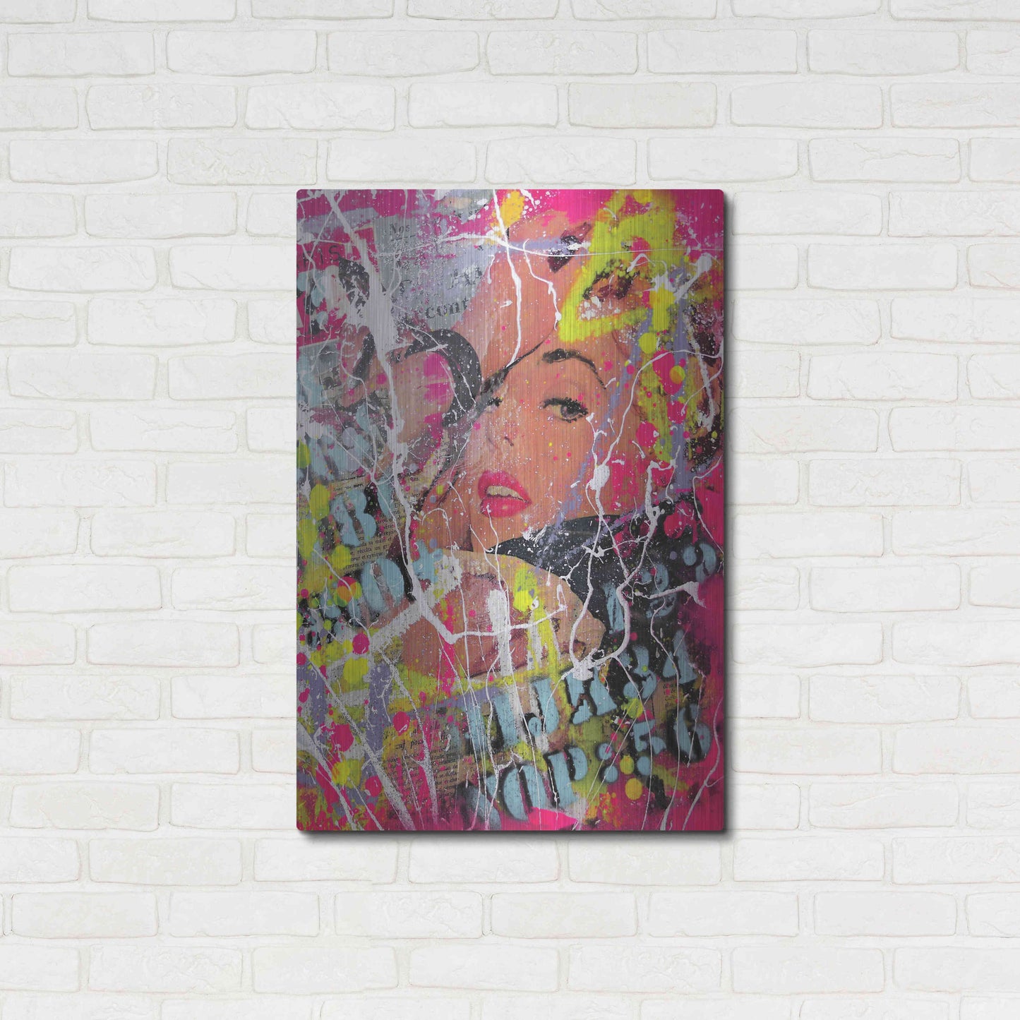 Luxe Metal Art 'You had me at hello' by David Drioton, Metal Wall Art,24x36