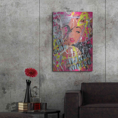 Luxe Metal Art 'You had me at hello' by David Drioton, Metal Wall Art,24x36