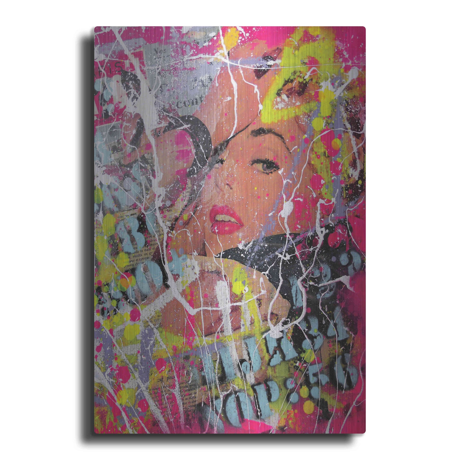 Luxe Metal Art 'You had me at hello' by David Drioton, Metal Wall Art