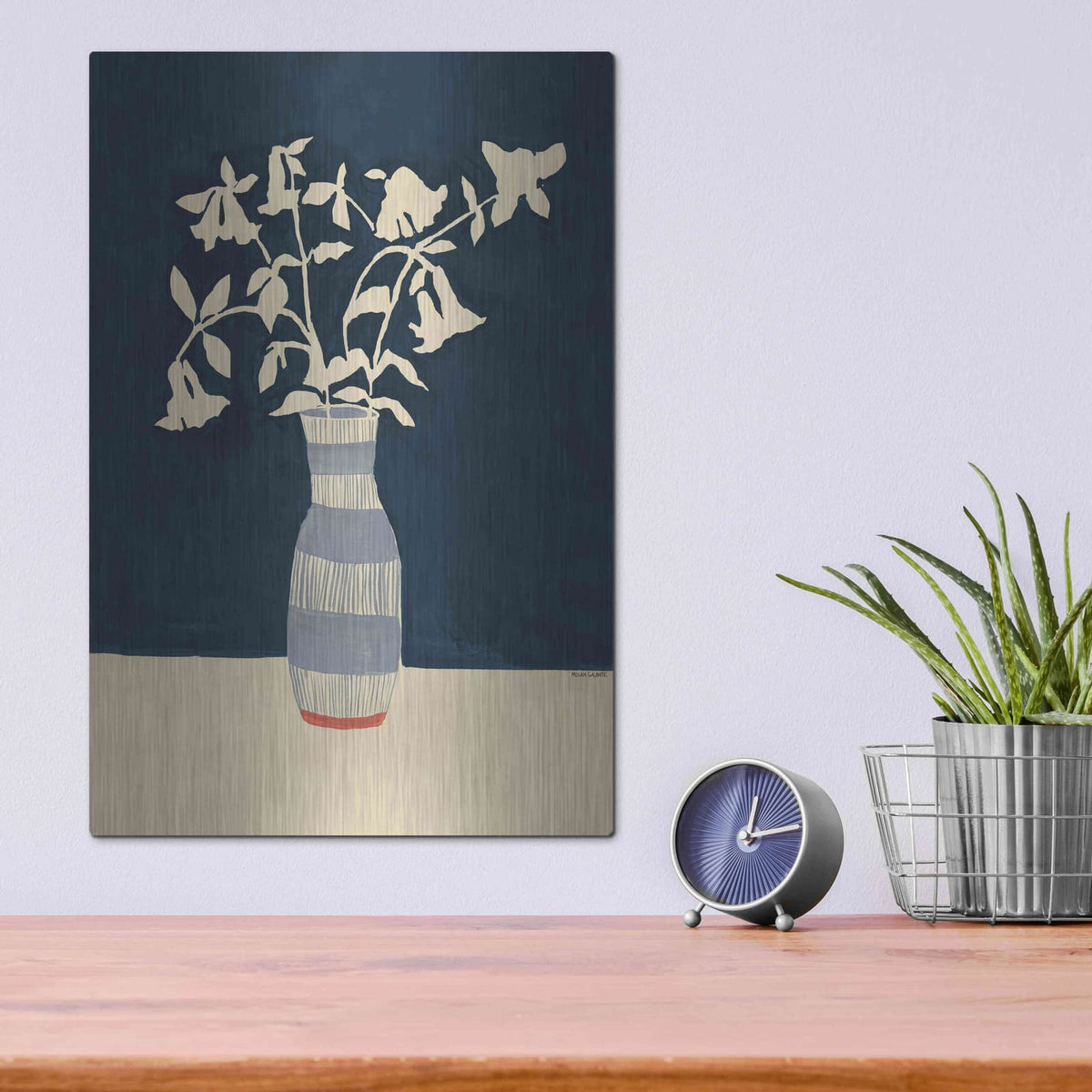'Limoges Vase' by Megan Galante – Metal Wall Art, 12x16 room view