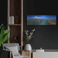 'Chicago Blues' by Luxe Portfolio – Metal Wall Art, 36x12 room view