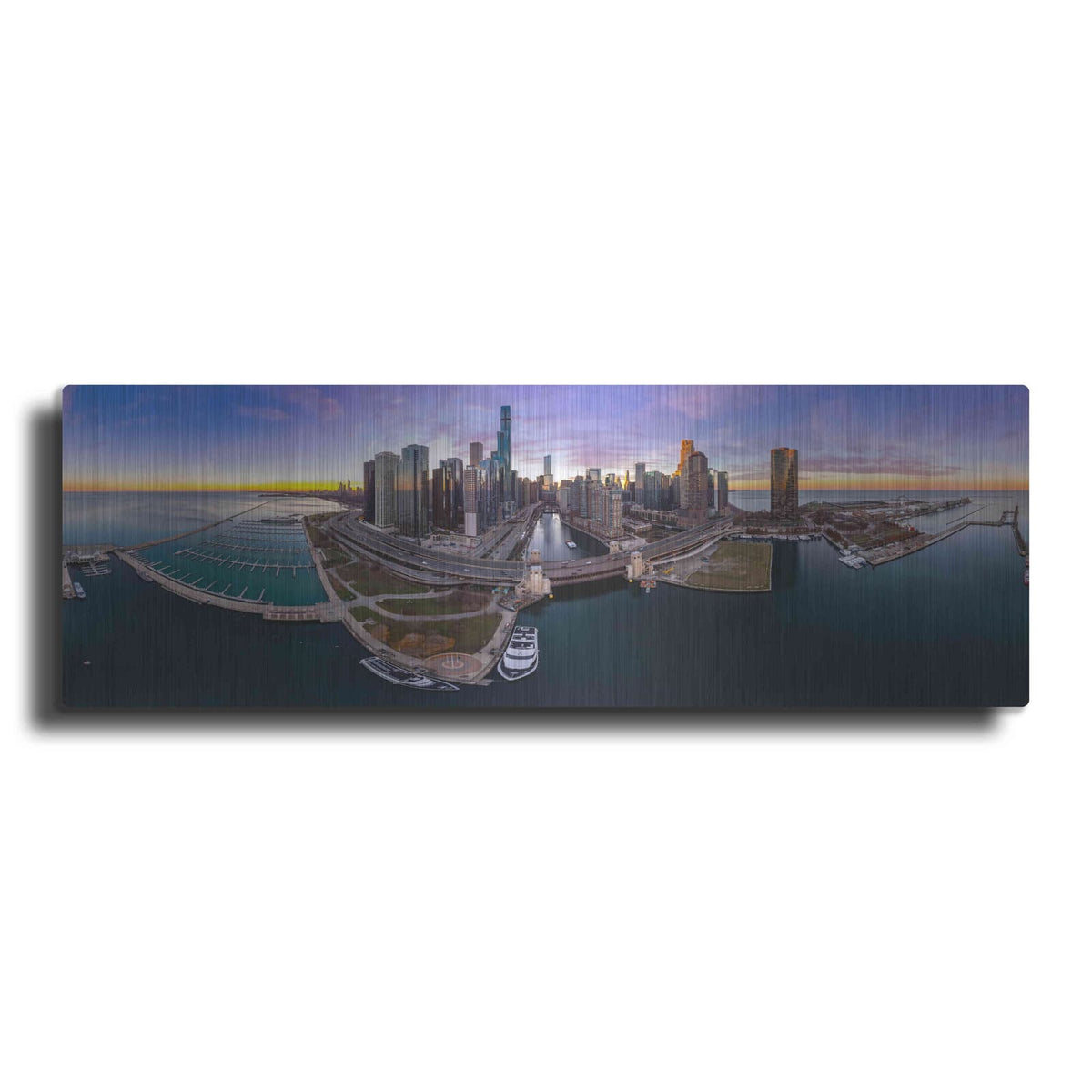 'Colorful Fall in Chicago' by Luxe Portfolio – Metal Wall Art
