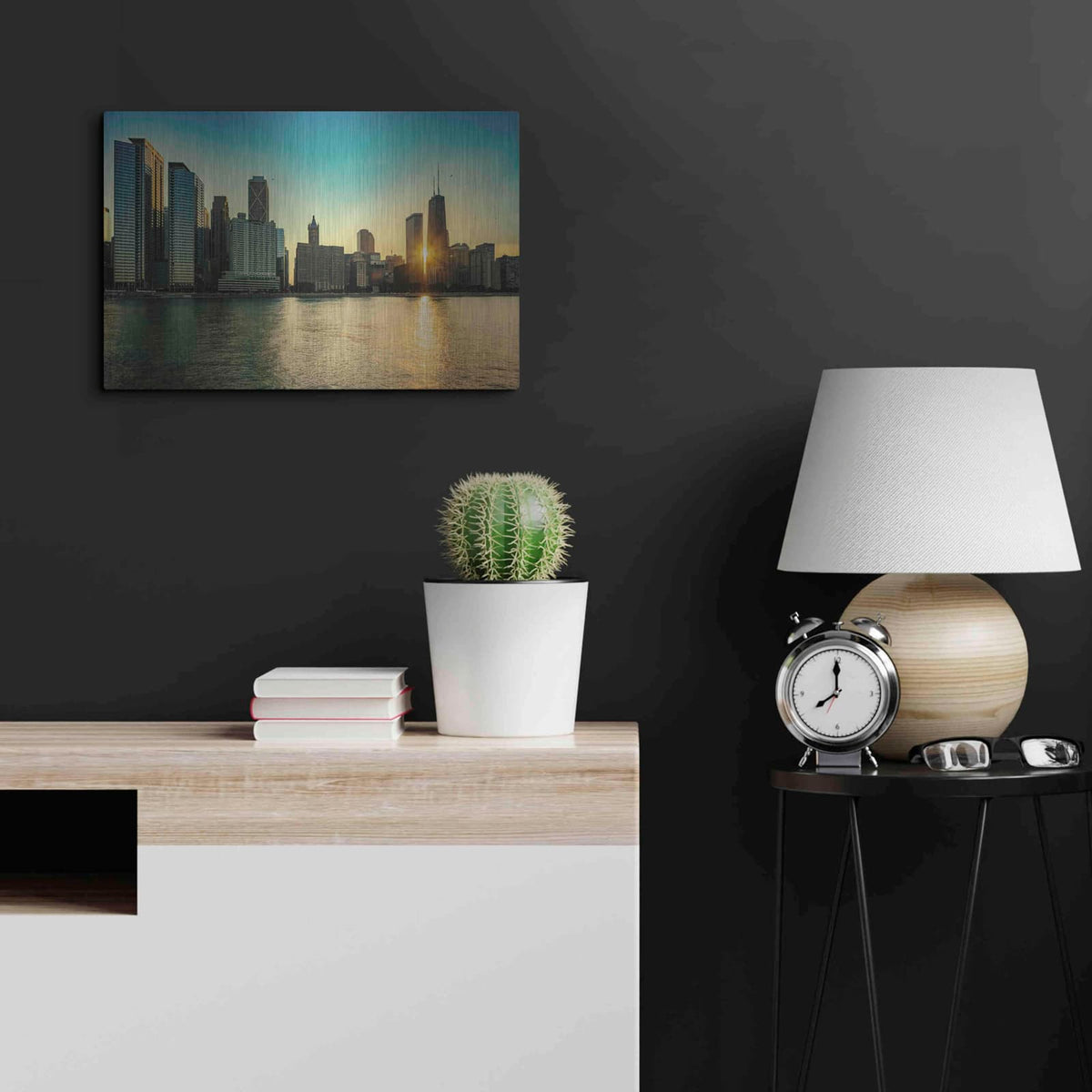 'Chicago - Air and Water Show' by Luxe Portfolio – Metal Wall Art, 24x16 room view