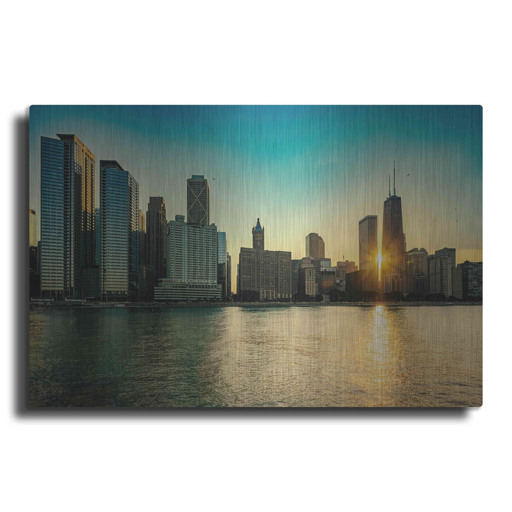 'Chicago - Air and Water Show' by Luxe Portfolio – Metal Wall Art