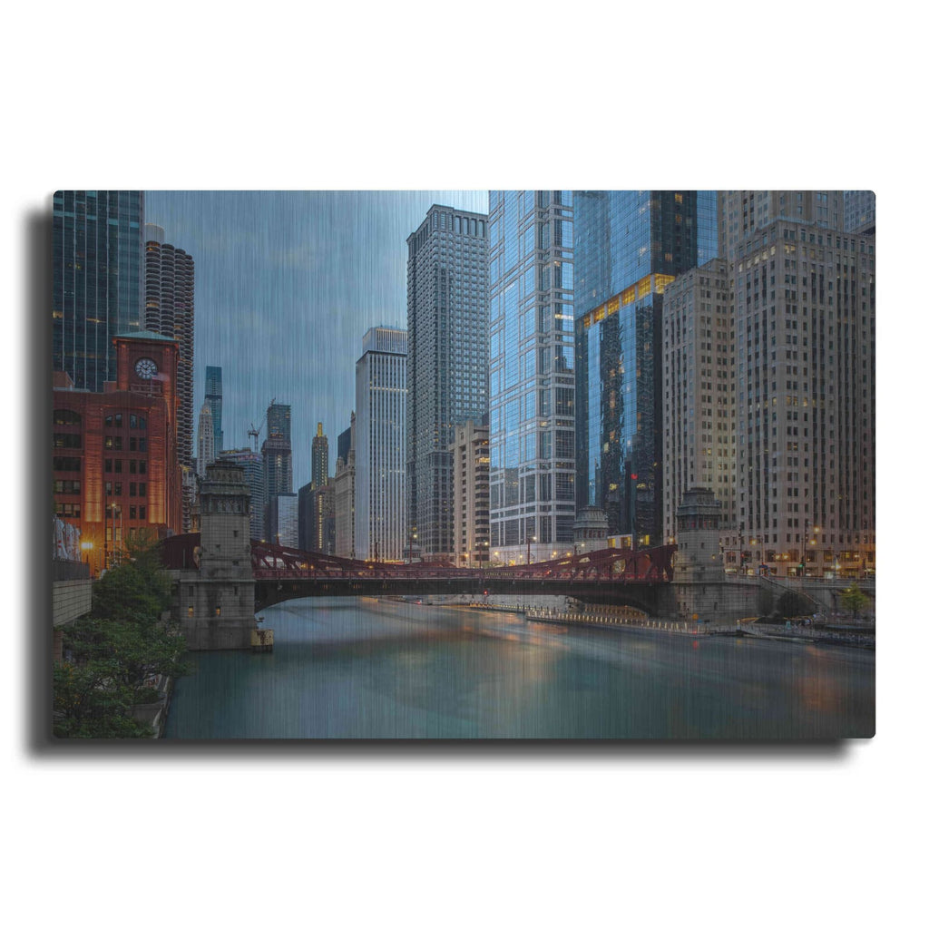 'Chicago River' by Luxe Portfolio – Metal Wall Art