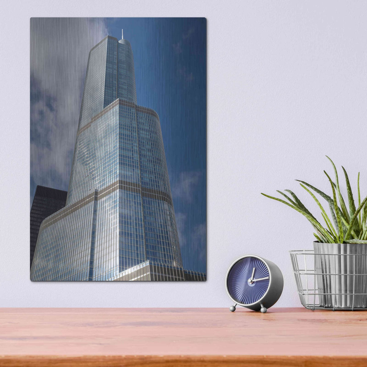 'Architectural Chicago' by Luxe Portfolio – Metal Wall Art, 12x16 room view