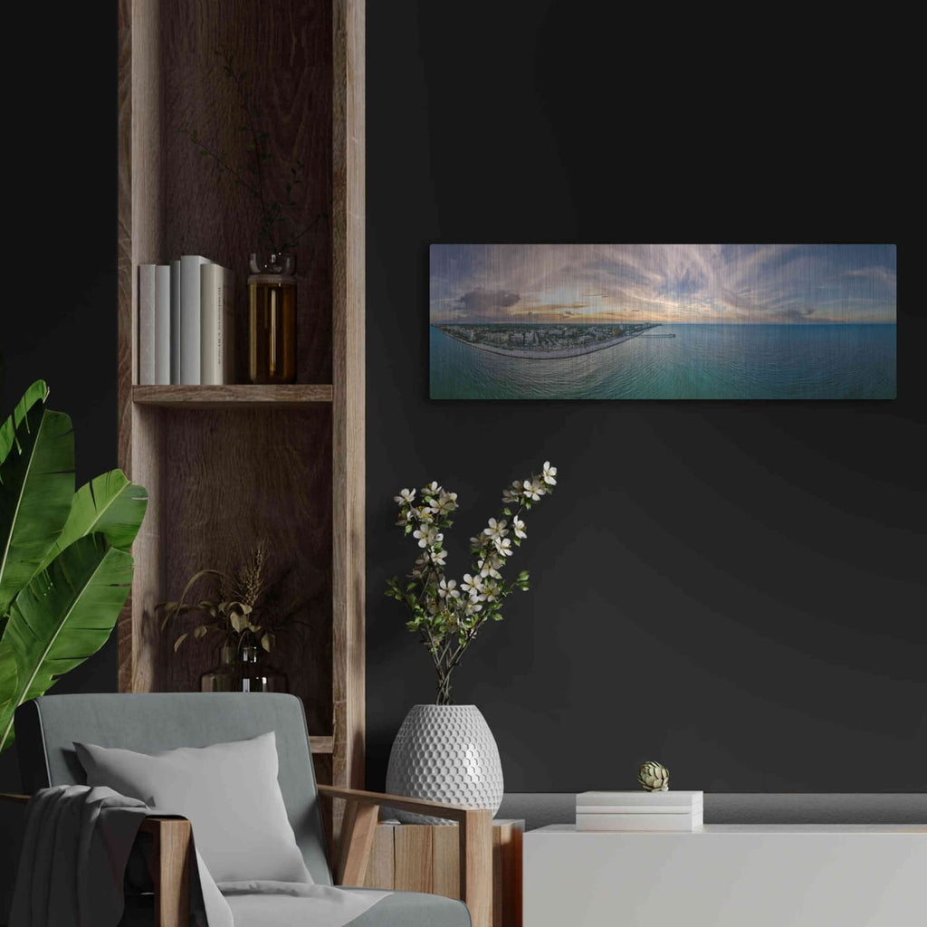 'Deerfield Beach, Florida' by Luxe Portfolio – Metal Wall Art, 36x12 room view