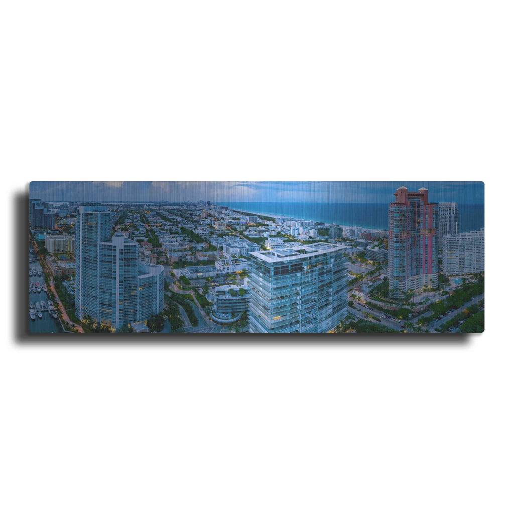 'Miami Citiscape' by Luxe Portfolio – Metal Wall Art
