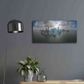 'Miami, Florida' by Luxe Portfolio – Metal Wall Art, 24x12 room view