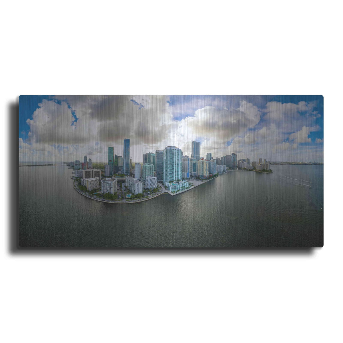 'Miami, Florida' by Luxe Portfolio – Metal Wall Art