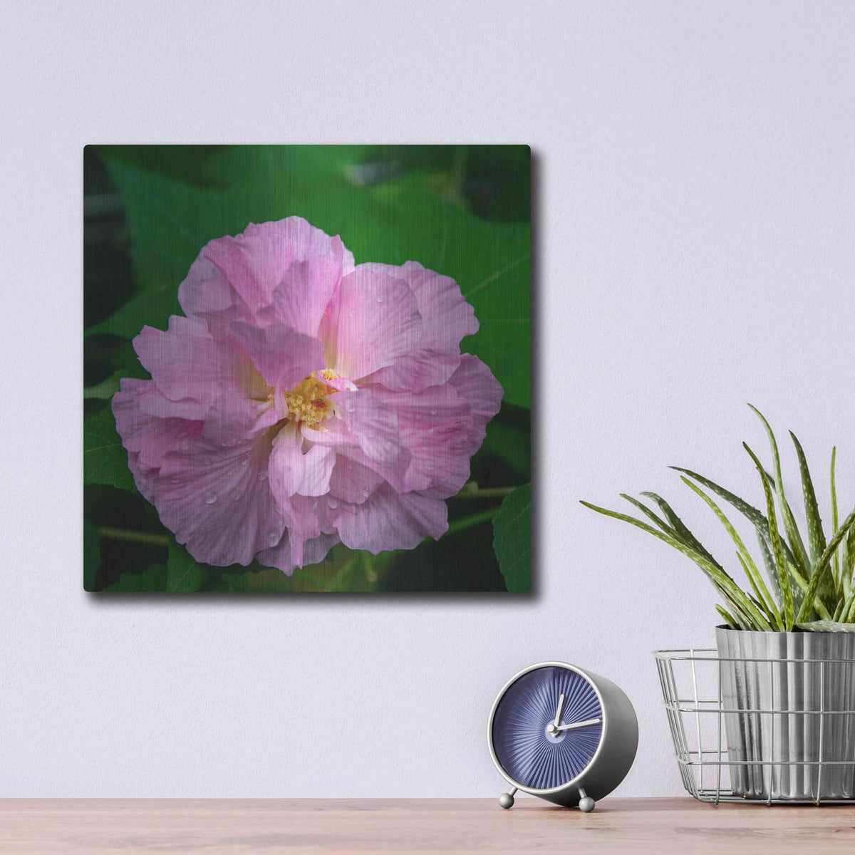 'Flower' by Luxe Portfolio – Metal Wall Art, 12x12 room view