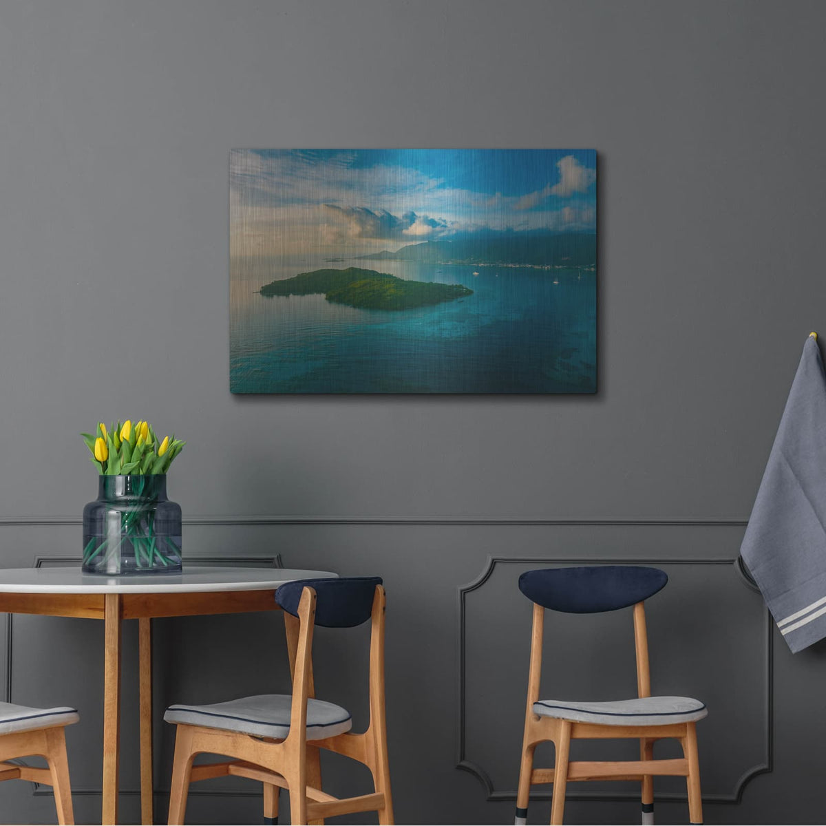 'Amazing Seychelles' by Luxe Portfolio – Metal Wall Art, 36x24 room view