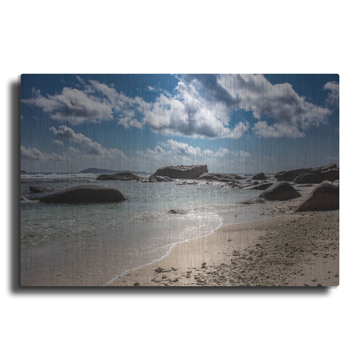 'Seychelles Beach 4' by Luxe Portfolio – Metal Wall Art