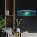 'Seychelles - Sister Island' by Luxe Portfolio – Metal Wall Art, 36x12 room view