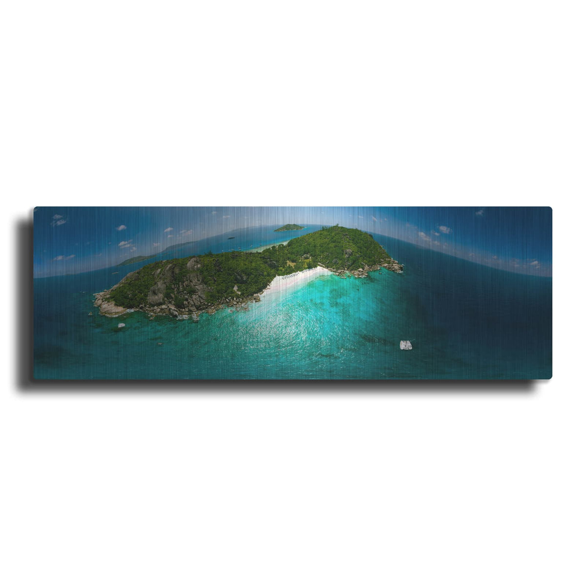 'Seychelles - Sister Island' by Luxe Portfolio – Metal Wall Art