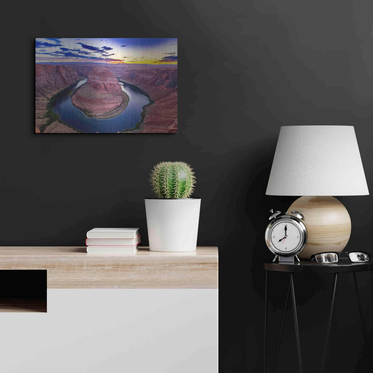 'Utah - Horsehoe Bend' by Luxe Portfolio – Metal Wall Art, 24x16 room view