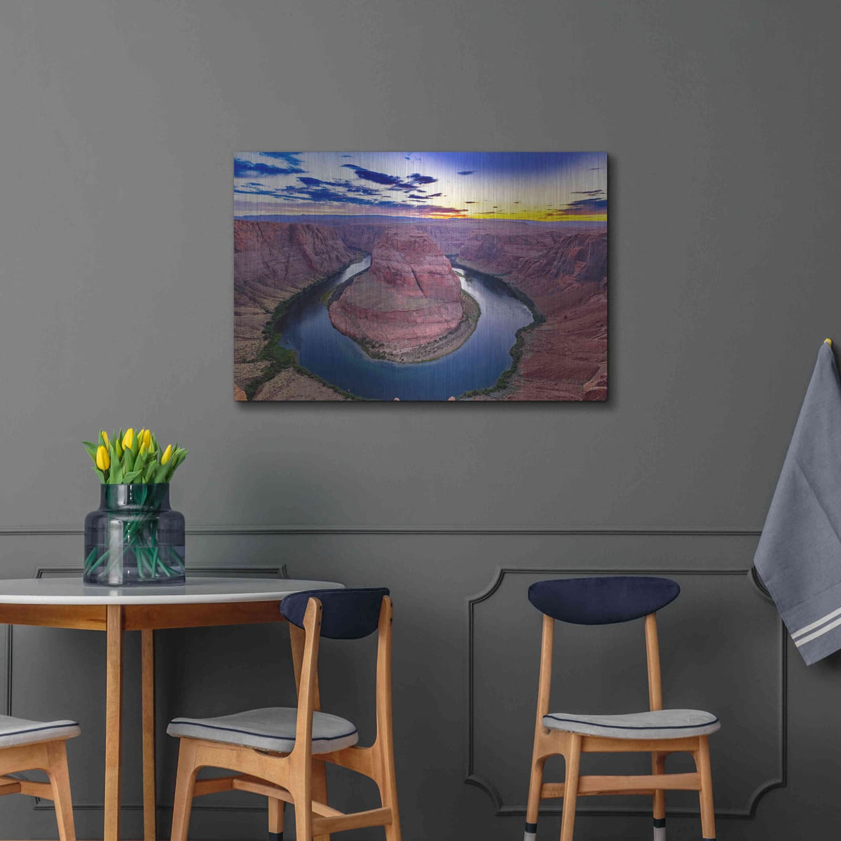 'Utah - Horsehoe Bend' by Luxe Portfolio – Metal Wall Art, 36x24 room view