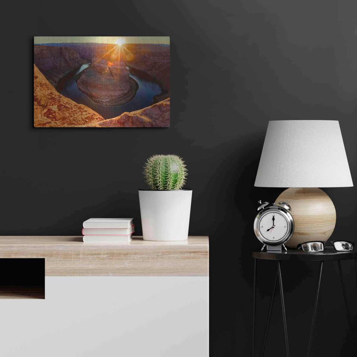 'Utah - Horshoe Bend' by Luxe Portfolio – Metal Wall Art, 24x16 room view