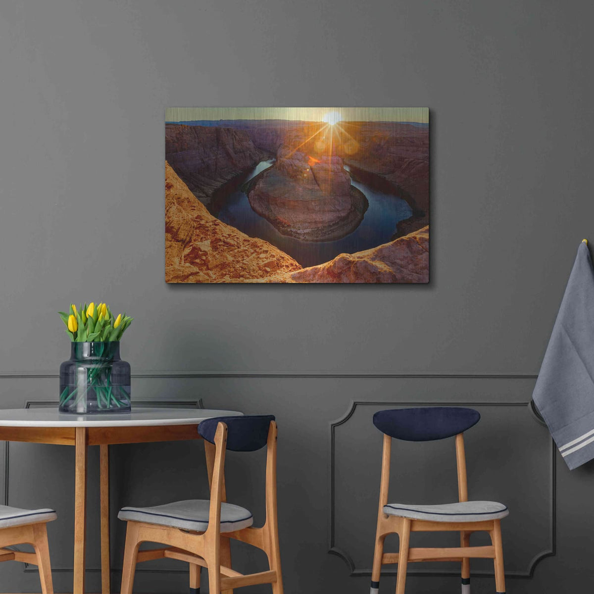 'Utah - Horshoe Bend' by Luxe Portfolio – Metal Wall Art, 36x24 room view