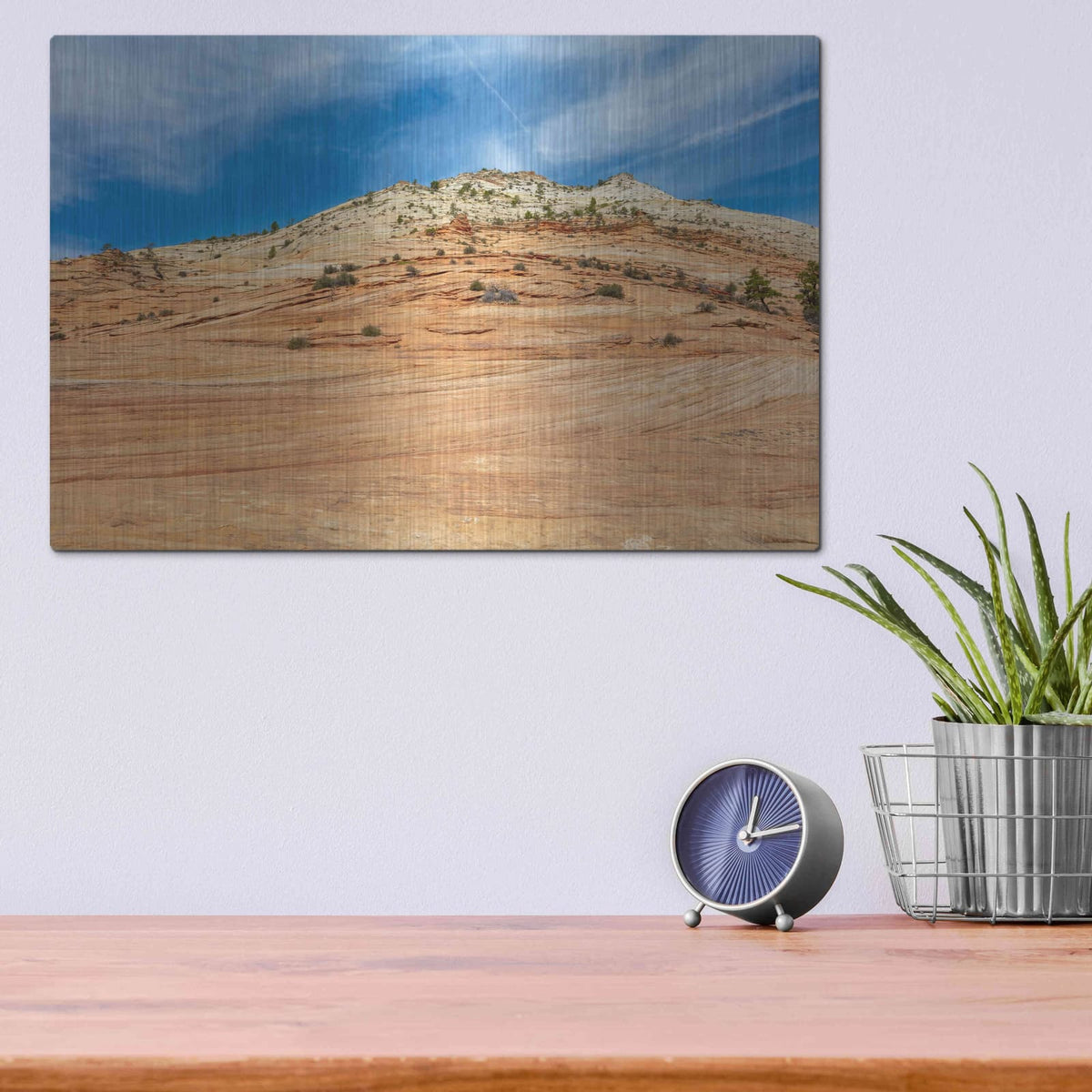 'Utah' by Luxe Portfolio – Metal Wall Art, 16x12 room view